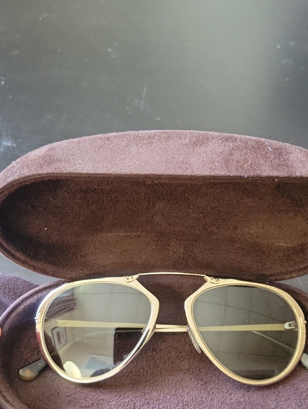 Tom Ford Dashel 508 Gold Aviator Sunglasses with Brown Gradient Lenses - Picture 2 of 12